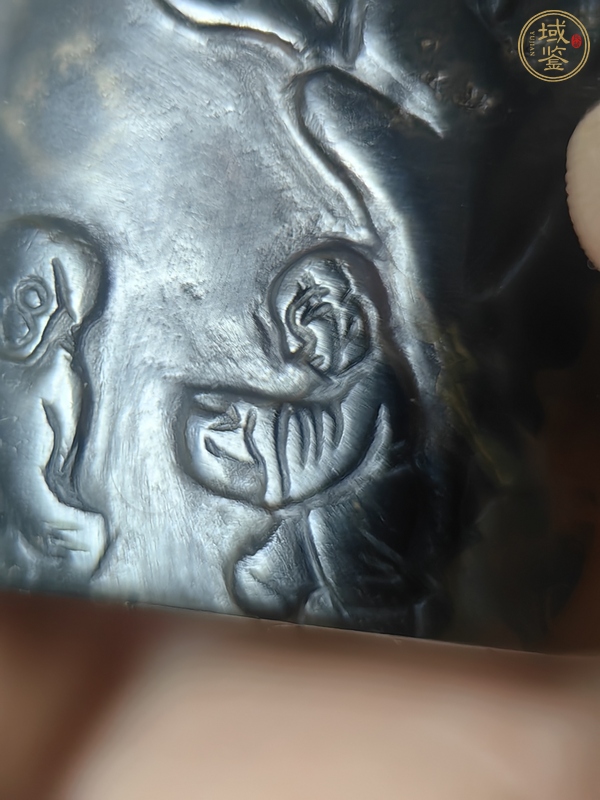 古玩玉器人物扳指真品鑒賞圖