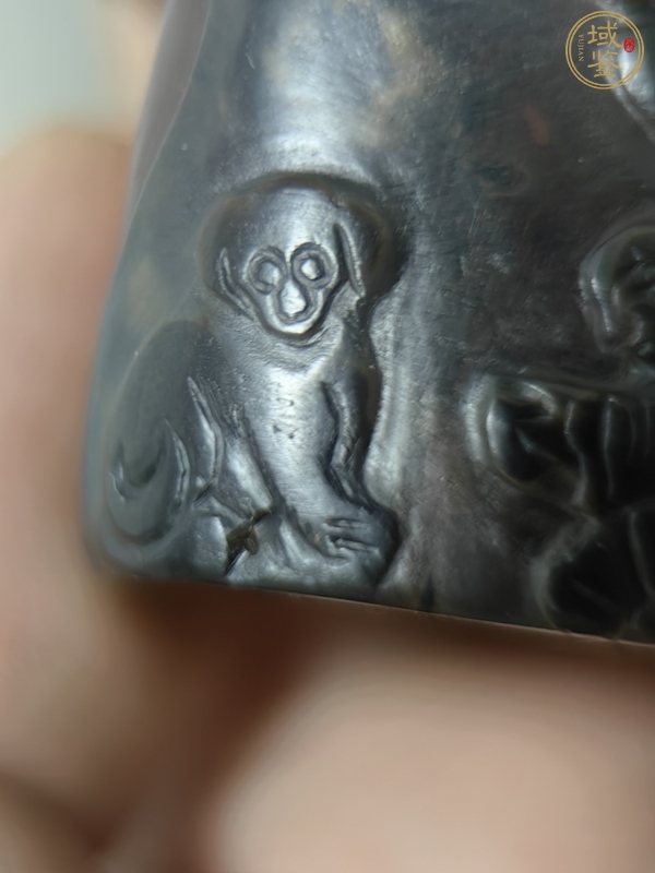 古玩玉器人物扳指真品鑒賞圖