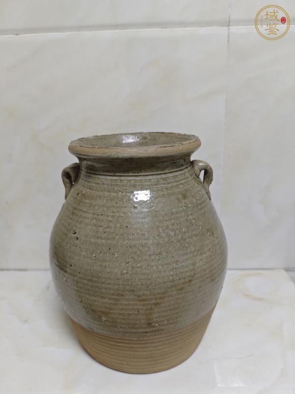 古玩陶瓷青釉罐真品鑒賞圖