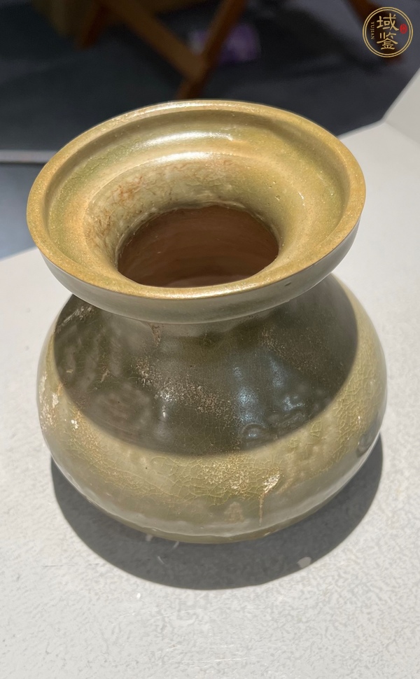 古玩陶瓷越窯青瓷盤口壺真品鑒賞圖