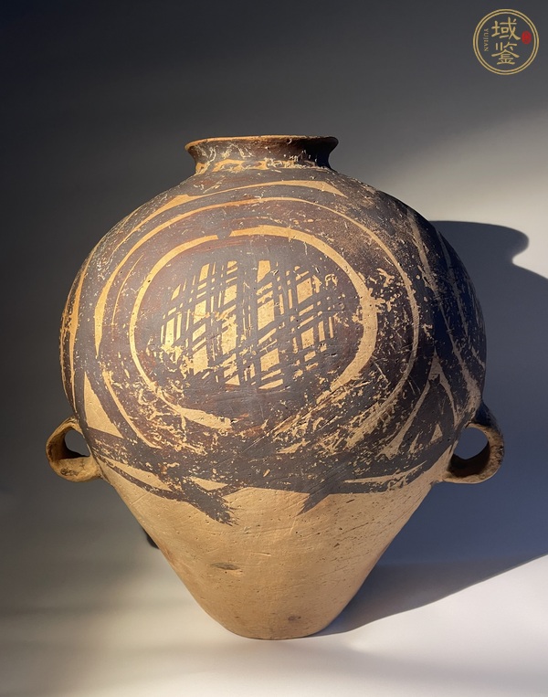 古玩馬家窯文化馬廠類型彩陶罐真品鑒賞圖