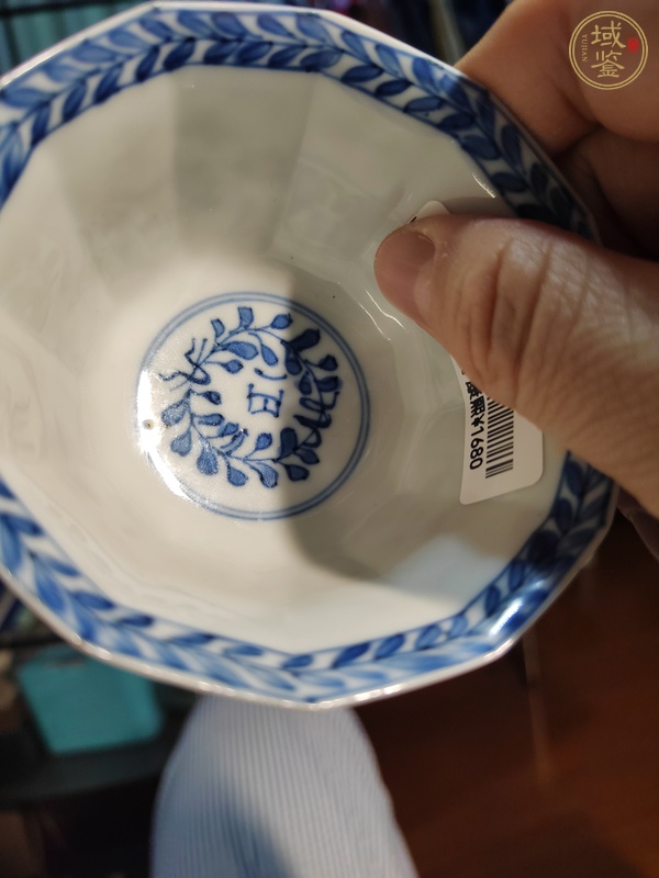 古玩陶瓷清康熙 青花花卉紋杯真品鑒賞圖