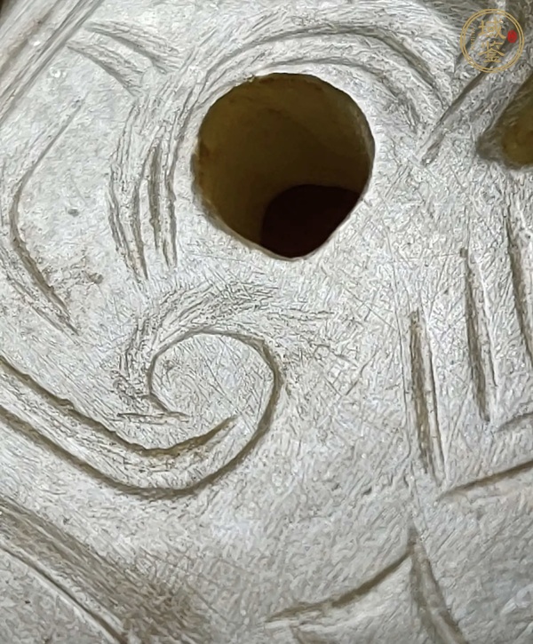 古玩玉器和田玉雕“獸面紋佩”真品鑒賞圖