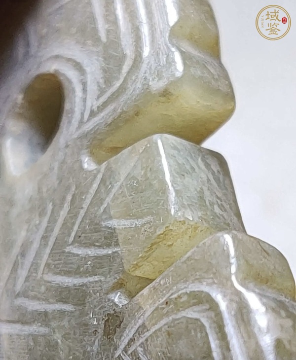 古玩玉器和田玉雕“獸面紋佩”真品鑒賞圖