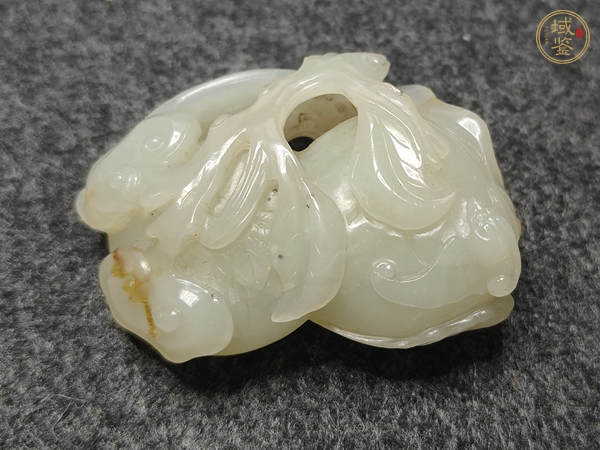 古玩玉器和田玉雕“福壽如意”把件真品鑒賞圖