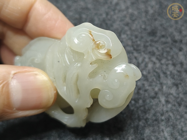古玩玉器和田玉雕“福壽如意”把件真品鑒賞圖