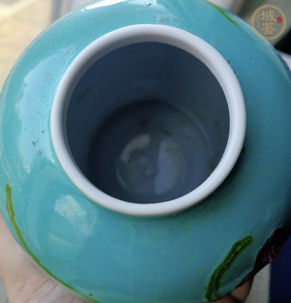 古玩陶瓷粉彩堆花花鳥罐真品鑒賞圖
