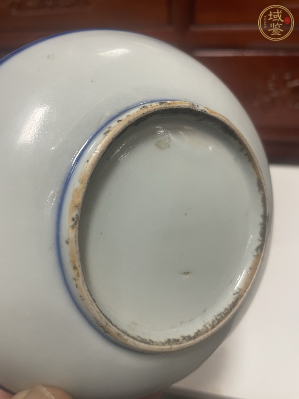 古玩陶瓷雙旗盤真品鑒賞圖