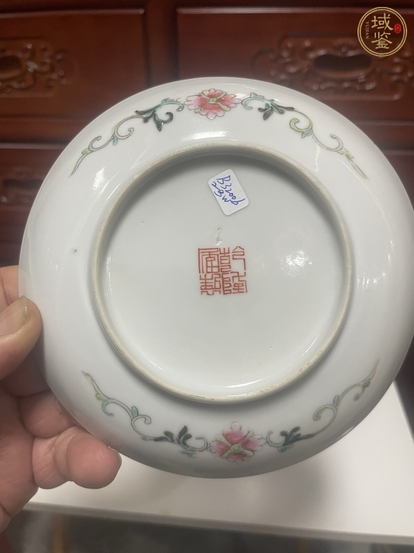 古玩陶瓷吉語紋杯盤真品鑒賞圖