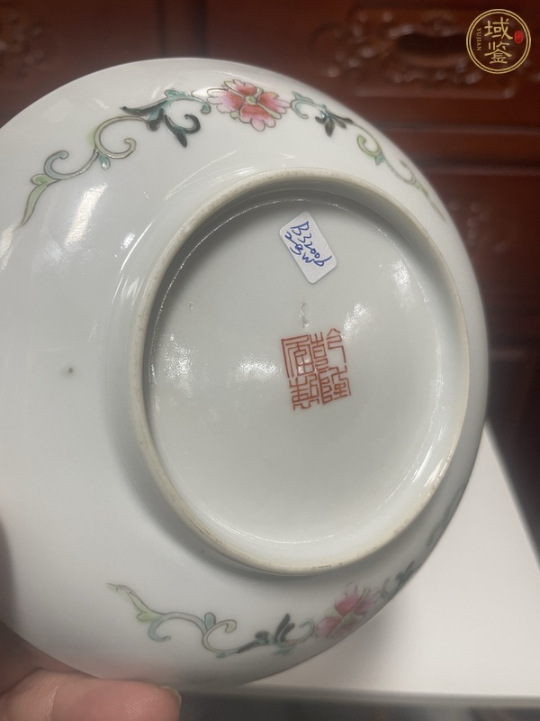 古玩陶瓷吉語紋杯盤真品鑒賞圖