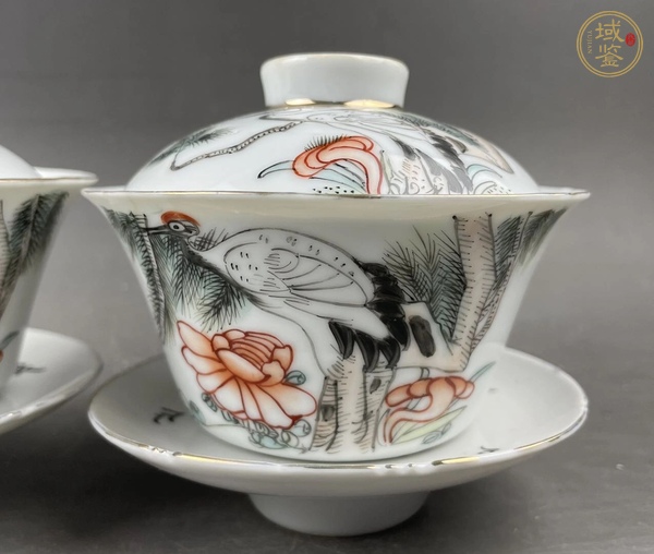古玩陶瓷民國三才蓋杯 真品鑒賞圖