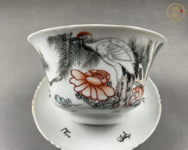 古玩民國(guó)三才蓋杯 真品鑒賞圖