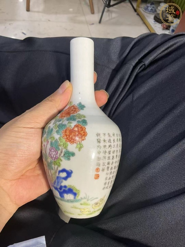 古玩陶瓷粉彩瓶真品鑒賞圖