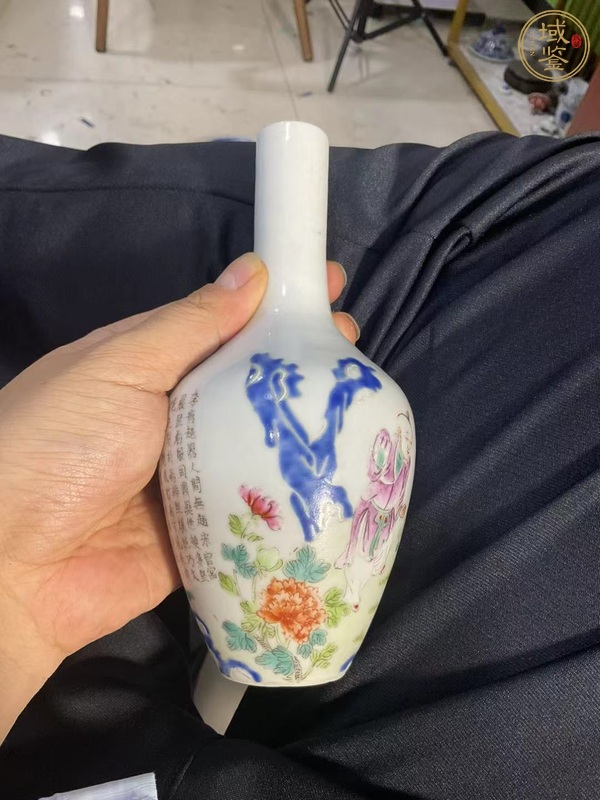 古玩陶瓷粉彩瓶真品鑒賞圖