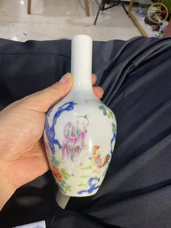 古玩陶瓷粉彩瓶真品鑒賞圖