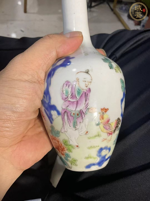 古玩陶瓷粉彩瓶真品鑒賞圖
