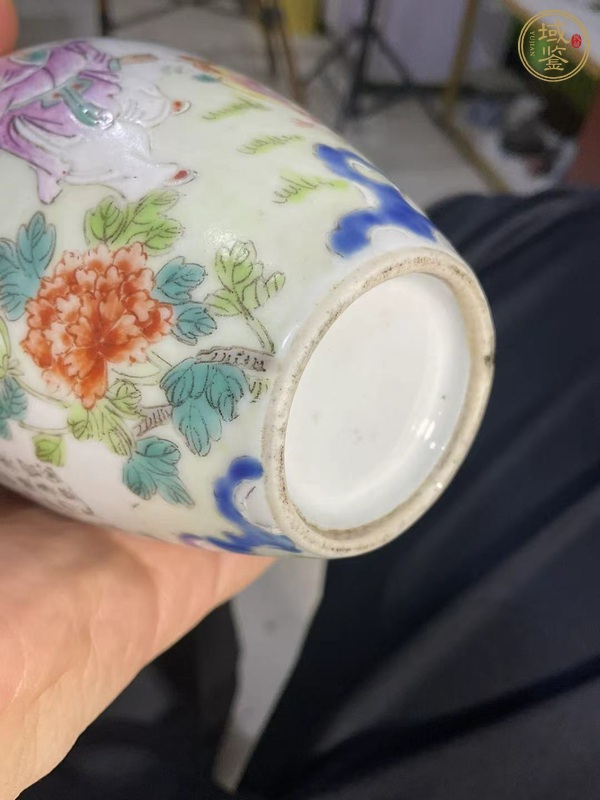 古玩陶瓷粉彩瓶真品鑒賞圖