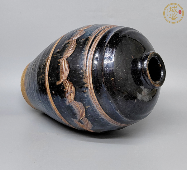 古玩陶瓷黑釉梅瓶真品鑒賞圖