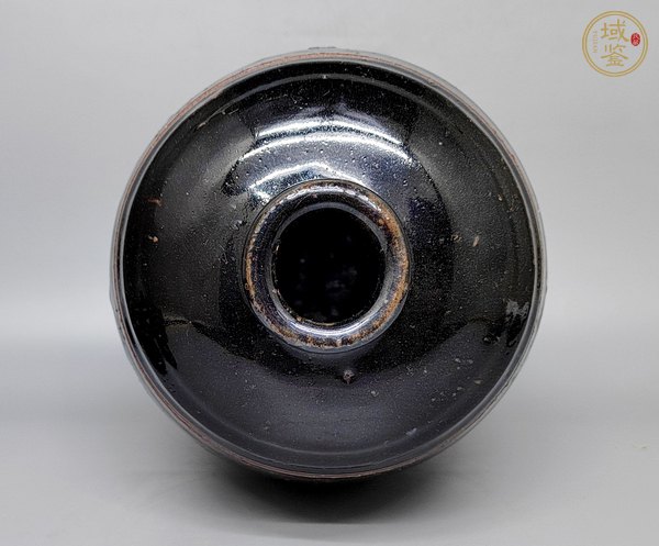 古玩陶瓷黑釉梅瓶真品鑒賞圖