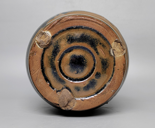 古玩陶瓷精美明代窯變釉魚(yú)籽紋高領(lǐng)罐拍賣，當(dāng)前價(jià)格152元