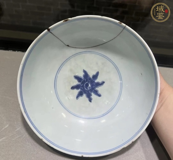 古玩陶瓷青花龍馬精神圖碗真品鑒賞圖