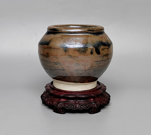 古玩陶瓷明代白胎紫金釉茶入拍賣，當(dāng)前價(jià)格0元