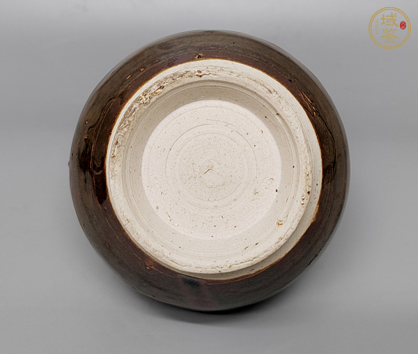 古玩陶瓷窯變黑釉罐真品鑒賞圖