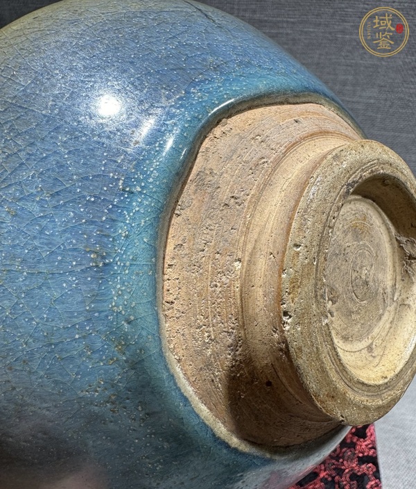 古玩陶瓷元·鈞窯碗真品鑒賞圖