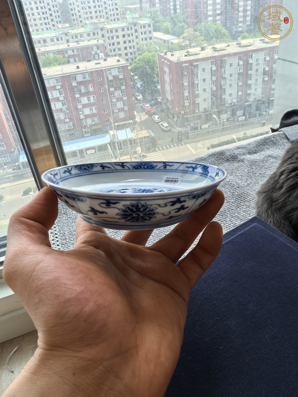 古玩陶瓷青花纏枝蓮盤真品鑒賞圖