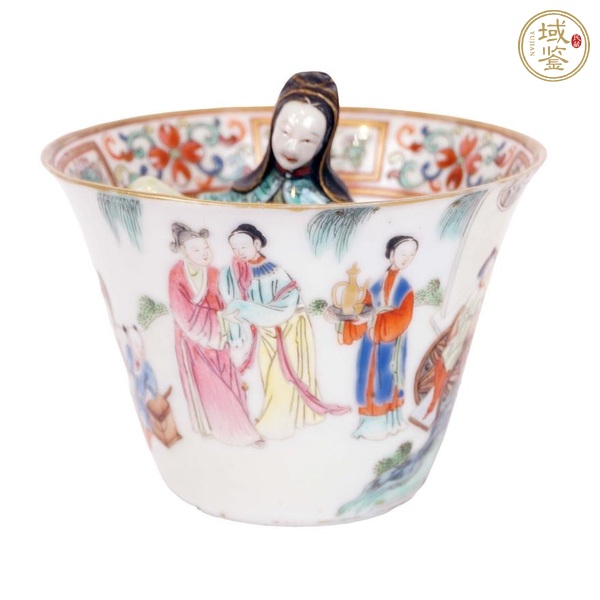 古玩陶瓷人物紋粉彩公道杯 真品鑒賞圖