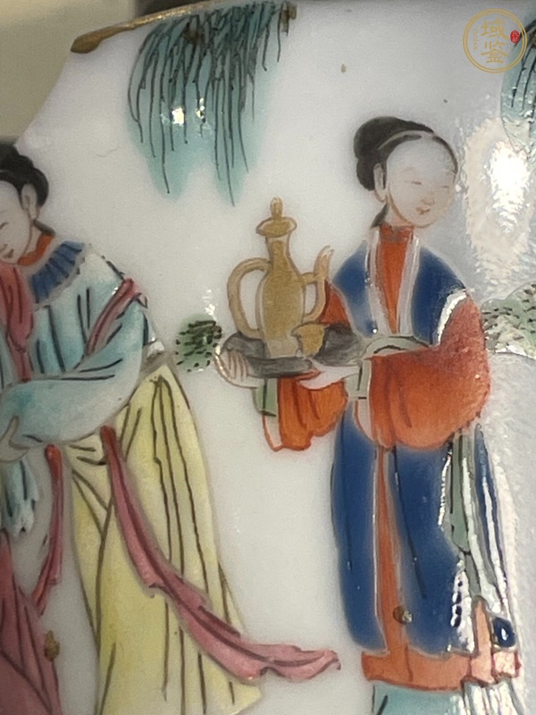 古玩陶瓷人物紋粉彩公道杯 真品鑒賞圖