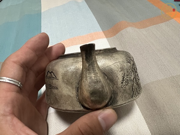 古玩雜項銀壺真品鑒賞圖