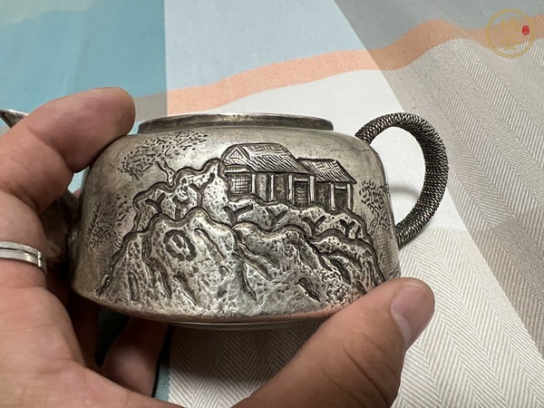 古玩雜項銀壺真品鑒賞圖