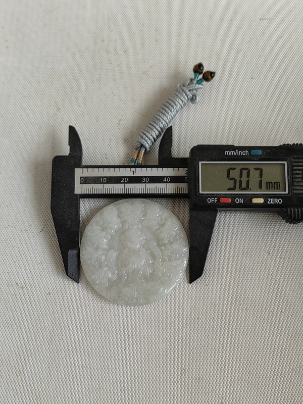 古玩玉器天然翡翠“觀音牌”拍賣,當前價格398元