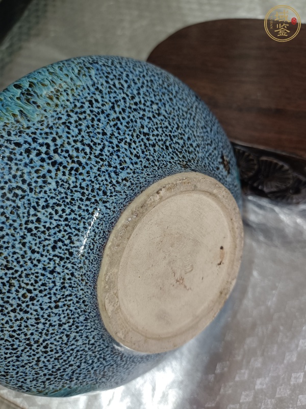 古玩陶瓷鈞釉荸薺瓶真品鑒賞圖