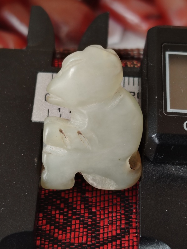 古玩玉器玉獸(壽)吊墜掛件拍賣,當前價格666元