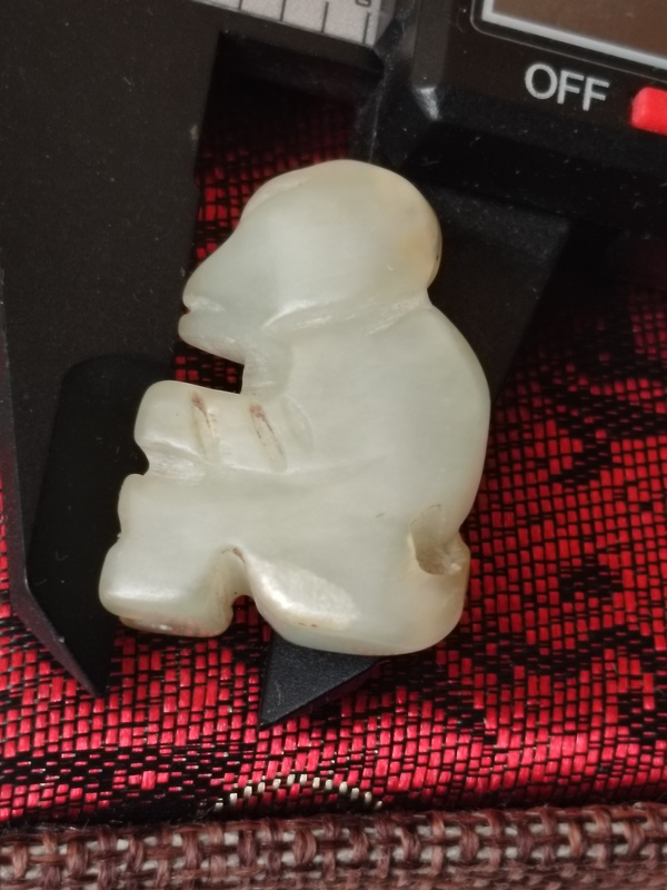 古玩玉器玉獸（壽）吊墜掛件拍賣，當前價格666元