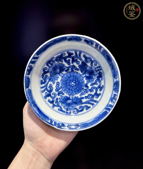 古玩康熙青花花卉盤真品鑒賞圖