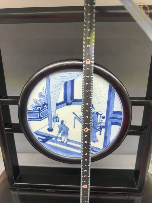 古玩陶瓷人物紋青花瓷片真品鑒賞圖