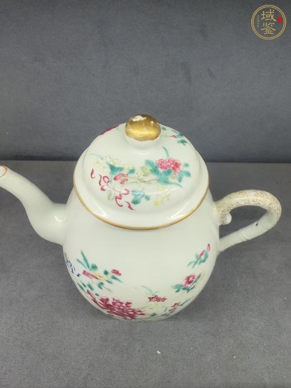 古玩陶瓷粉彩執(zhí)壺真品鑒賞圖