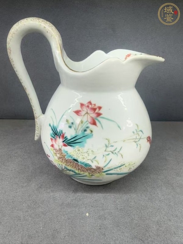 古玩陶瓷粉彩執(zhí)壺真品鑒賞圖