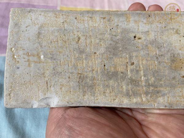 古玩陶瓷花卉紋青花瓷板畫真品鑒賞圖