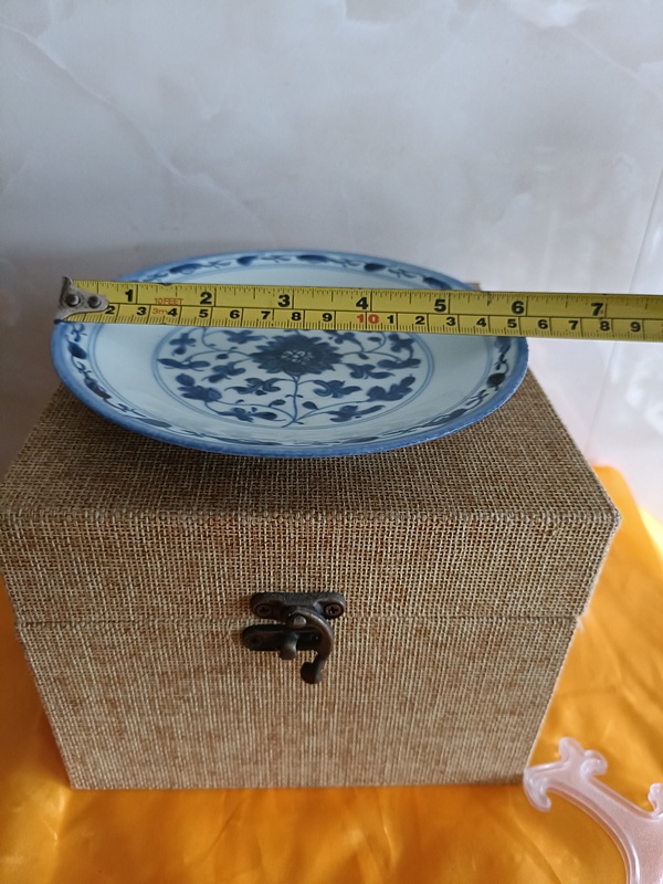 古玩陶瓷清乾隆本朝款青花纏枝花卉紋賞盤拍賣，當(dāng)前價(jià)格2980元