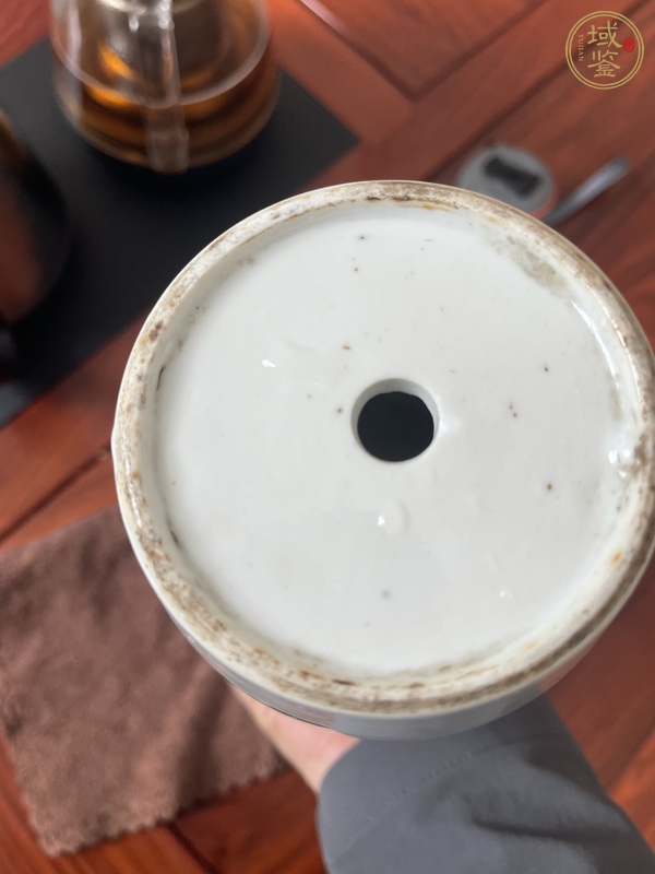 古玩陶瓷五老觀太極粉彩瓶真品鑒賞圖
