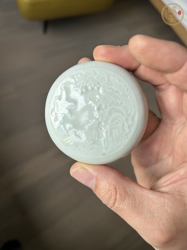古玩陶瓷影青釉香盒真品鑒賞圖