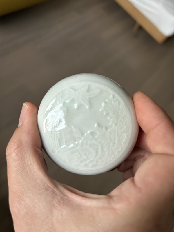 古玩陶瓷影青釉香盒拍賣，當(dāng)前價(jià)格5000元