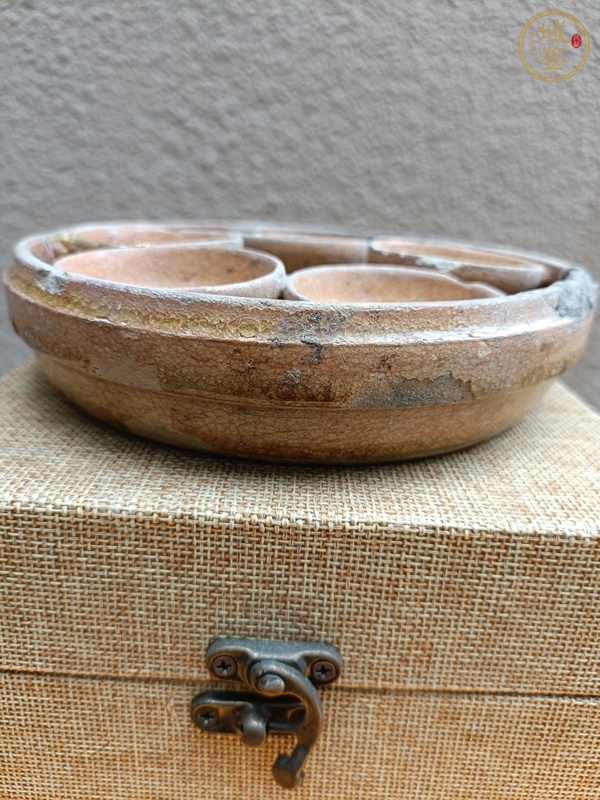 古玩陶瓷洪州窯五子杯盤真品鑒賞圖