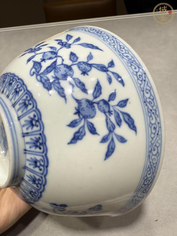 古玩陶瓷青花三多紋碗真品鑒賞圖