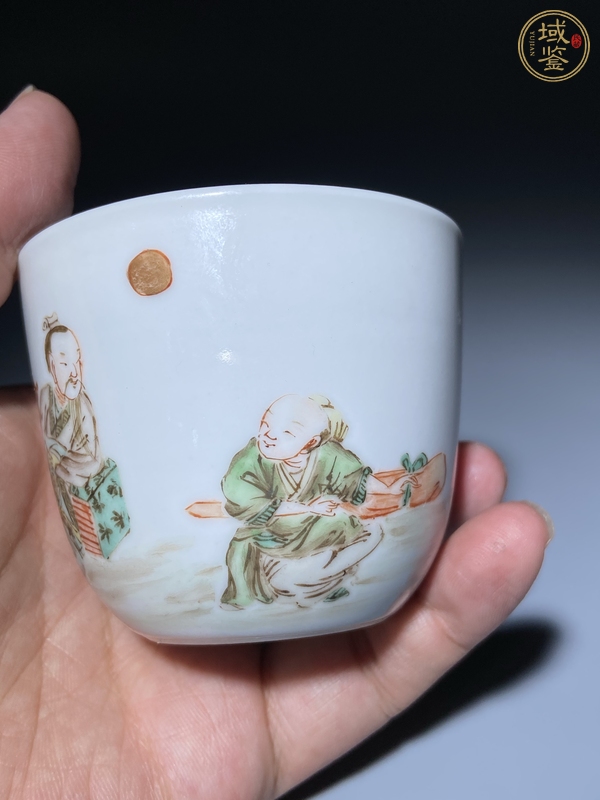 古玩陶瓷粉彩杯真品鑒賞圖