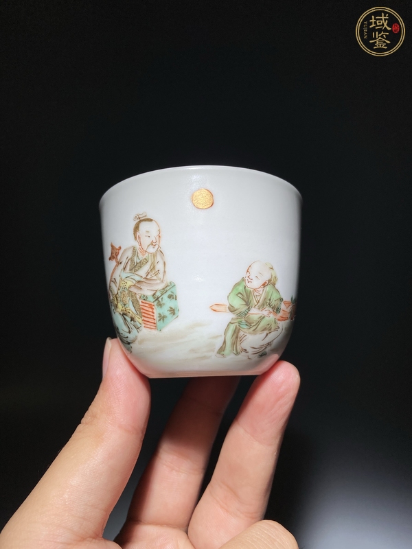 古玩陶瓷粉彩杯真品鑒賞圖